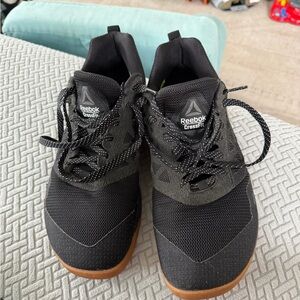 Reebok CrossFit Men's Black Athletic Shoes with Gum Sole
